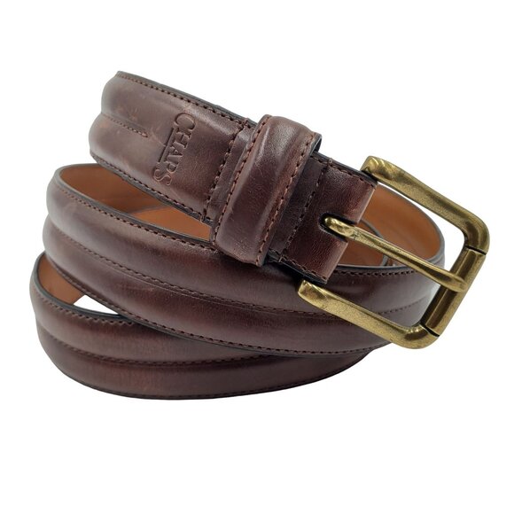 Chaps Other - Chaps Belt Men's size 40 Brown leather Dress gold tone buckle Casual Cowhide